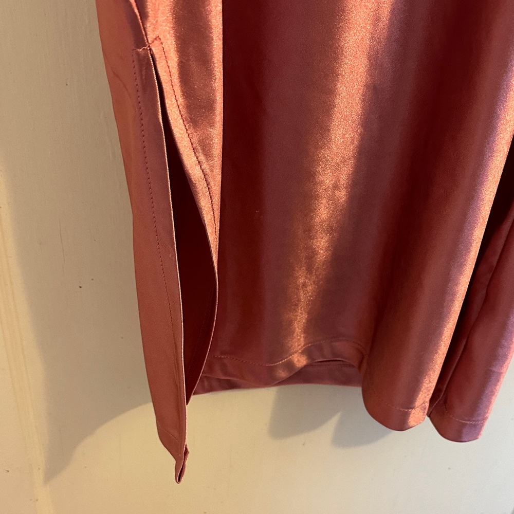 xxxiticat elegant Pink Satin-like Slip Dress - Picture 4 of 6